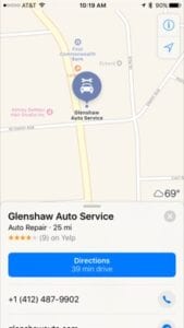 Online reviews show up on map