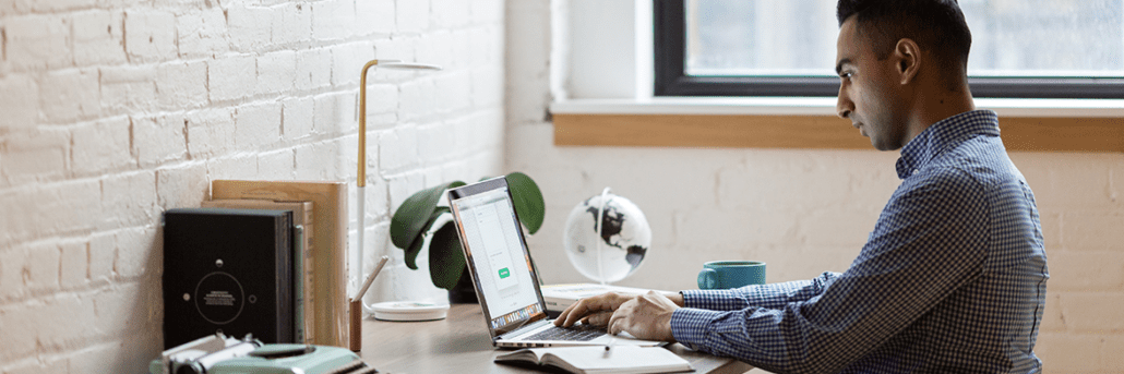 Small business owner working on laptop - We’re sure you were stressed prior to the Covid-19 outbreak and know it has only increased - you to take care of yourself as a small business owner.